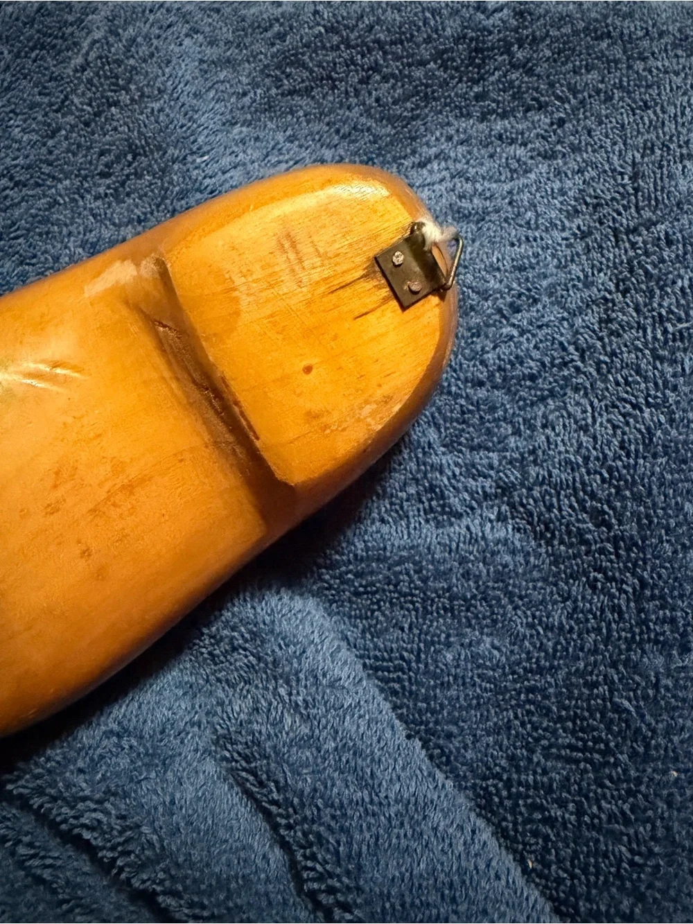 Hand-Painted Wooden Clog with Folk Design
